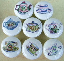 Cabinet Knobs Teapot &amp; Cups