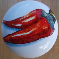 Cabinet knob pulls chili Peppers