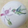 CERAMIC CABINET KNOB HUMMINGBIRD