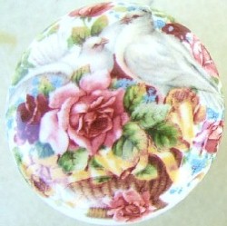 CERAMIC CABINET KNOB DOVES