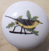 Cabinet knob summer bird