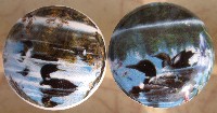 CERAMIC CABINET KNOB LOONS LOON