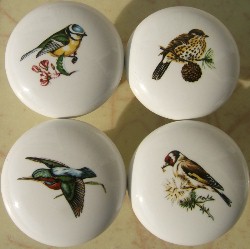 Cabinet Knobs 4 British Birds