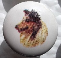 cabinet knob rough collie