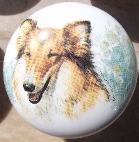 cabinet knob rough collie