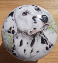 www.mariansceramics.com Doberman pincer dalmation dachshund cabinet knobs