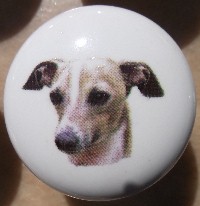 ceramic cabinet knob italian greyhound grayhound