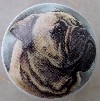 ceramic cabinet knob bull  mastif mastiff