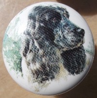 cabinet knob cocker spaniel