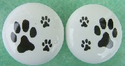 Cabinet knob dog paws