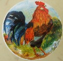 CERAMIC CABINET KNOB  rooster