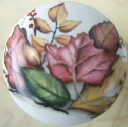 Cabinet Knobs Autumn Leaves pulls 