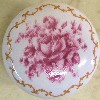 CERAMIC CABINET KNOB  PINK ROSE ROSES flower