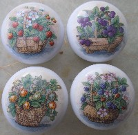 Cabinet Knob w/ Flower Baskets pulls