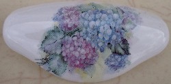 Drawer Pull Purple Hydrangea flower