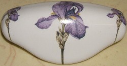 Drawer Pull Purple Iris flower
