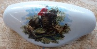 CERAMIC CABINET KNOBS DRAWER PULL FOXHUNT SCENES ENGLISH FOX HUNT