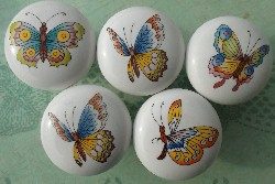 Cabinet Knob Butterflys butterflies