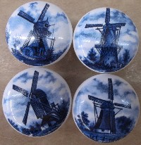 Cabinet Knob Bluedelft Windmills