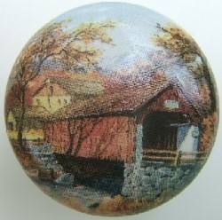 cabinet knob covered bridge