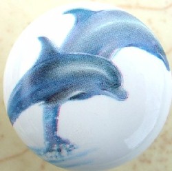 cabinet knob dolphins fish available at mariansceramics.com