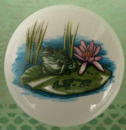 cabinet knobs with frogs toads avaiable at mariansceramics.com