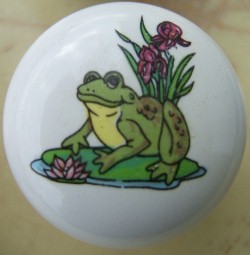 CERAMIC CABINET KNOB FROG TOAD available at mariansceramic.com