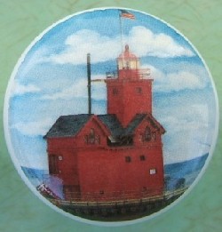 Cabinet Knob Lighthouse holland harbor michigan