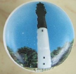 Cabinet Knob Lighthouse huntington island south carolina