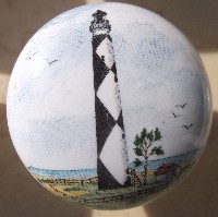 Cabinet Knob Lighthouse cape lookout north carolina