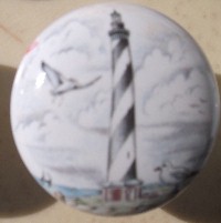 Lighthouse Cabinet Knob Cape Hatteras NC