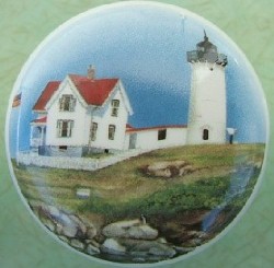 Cabinet Knob Lighthouse Cape Neddick maine