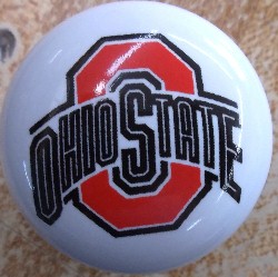 Cabinet knob Ohio State