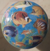 cabinet knob tropical fish available at mariansceramics.com