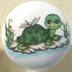 CERAMIC CABINET KNOB turtle available at mariansceramics.com