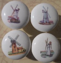 Cabinet Knob Plain Windmills