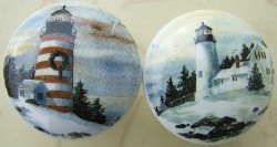 Cabinet Knob w/ 2 Lighthouse