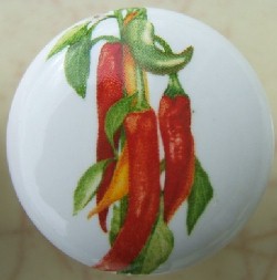 Cabinet knob pulls Chili Pepper