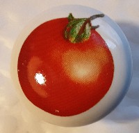 CERAMIC CABINET KNOBS pulls  vegetables TOMATO