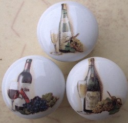 Cabinet Knobs Wine Bottles