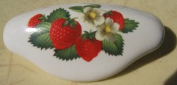 Cabinet knob pull Strawberries Strawberry