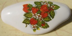 Cabinet knob pull Strawberries Strawberry