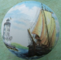 Cabinet Knob Sailboat Litehouse