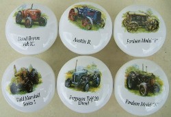 CERAMIC CABINET pulls KNOBS  TRACTORS TRACTOR JOHN DEERe FORDSON