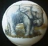 CERAMIC CABINET KNOB KNOBS  WILDLIFE ELEPHANT 