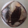 CERAMIC CABINET KNOB KNOBS  WILDLIFE OWL SILHOUETTE