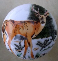 Cabinet knob Wildlife Deer